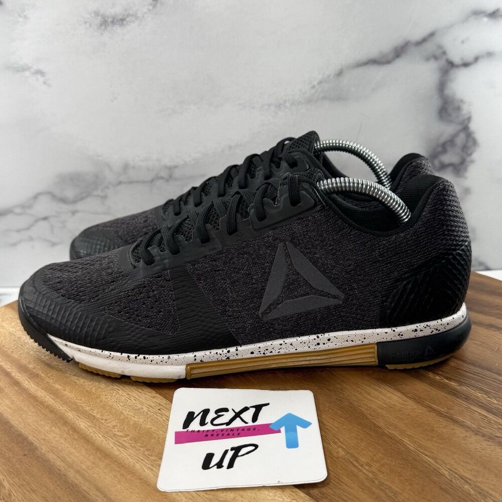 Men’s size 8.5-Reebok CrossFit Speed TR 2.0 Black Gum Cross Training Gym Shoes